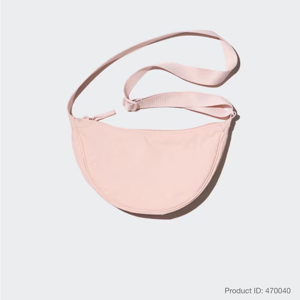 Pink Uniqlo Crescent Bag